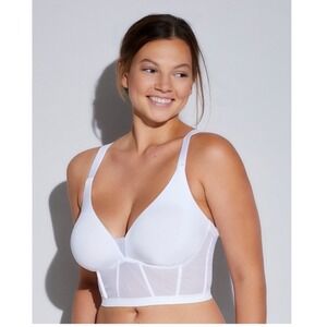 Cosabella Sardegna Curvy Plunge Longline Bra White - Size XS / NWT